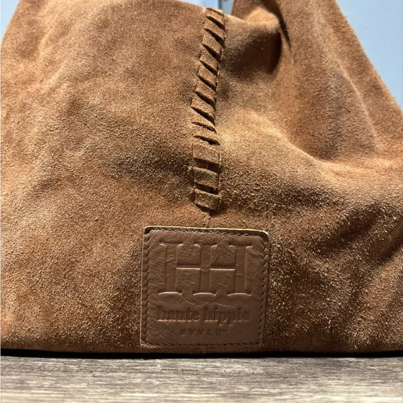 Haute Hippie Suede Shoulder Hobo Festival Bag - Picture 4 of 13